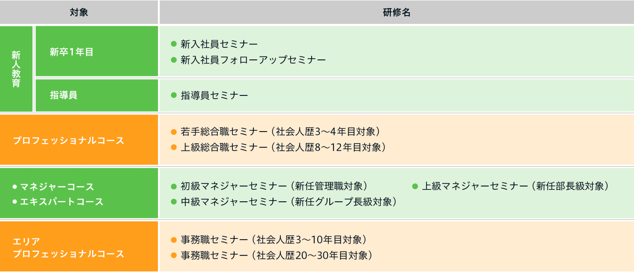 階層別プログラム